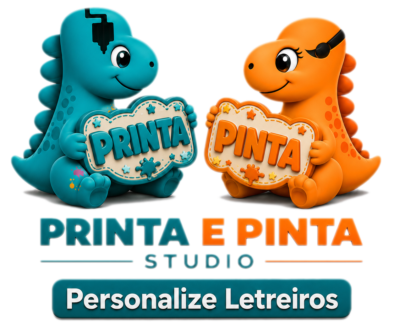 Printa e Pinta Studio — Personalizador de Letreiro Master 3D
