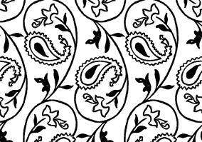 Textura para letreiro 3D: Paisley floral