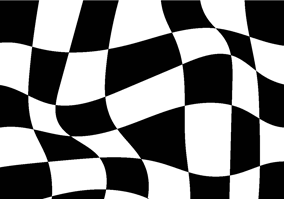 Textura para letreiro 3D: Xadrez ondulado