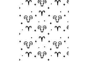 Textura para letreiro 3D: Signo de Aries