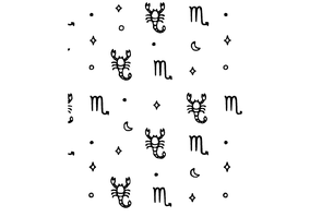 Textura para letreiro 3D: Signo de Escorpiao