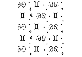 Textura para letreiro 3D: Signo de Gêmeos