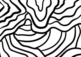 Textura para letreiro 3D: Ondas orgânicas