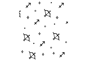 Textura para letreiro 3D: Signo de Sagitário