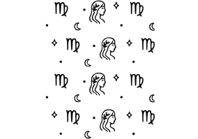 Textura para letreiro 3D: Signo de Virgem