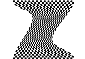 Textura para letreiro 3D: Xadrez distorcido