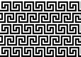 Textura para letreiro 3D: Grega geométrica