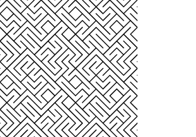 Textura para letreiro 3D: Labirinto entrelaçado