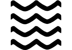 Textura para letreiro 3D: Ondas grossas