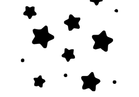 Textura para letreiro 3D: Estrelas dispersas