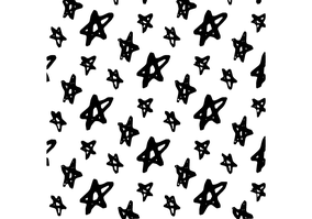 Textura para letreiro 3D: Estrelas rabiscadas