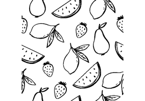 Textura para letreiro 3D: Frutas tropicais