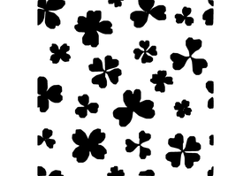 Textura para letreiro 3D: Trevos florais