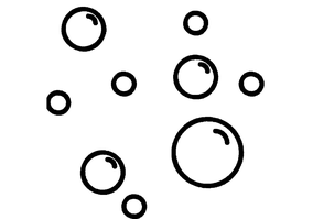 Textura para letreiro 3D: Bolhas de sabão