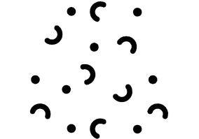 Textura para letreiro 3D: Pontos e semicírculos