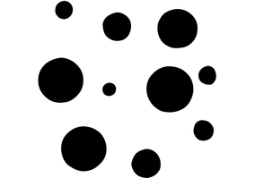 Textura para letreiro 3D: Bolas assimétricas