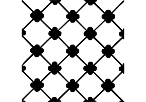 Textura para letreiro 3D: Treliça floral