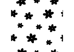 Textura para letreiro 3D: Flores simples