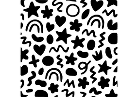 Textura para letreiro 3D: Doodles divertidos