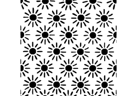 Textura para letreiro 3D: Sóis radiantes