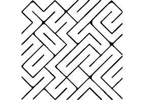 Textura para letreiro 3D: Labirinto angular