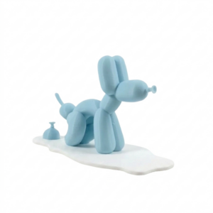 Cachorro balão decorativo azul