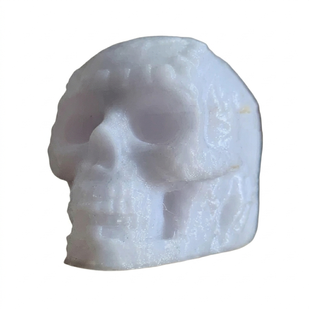 Caveira decorativa impressa em 3D