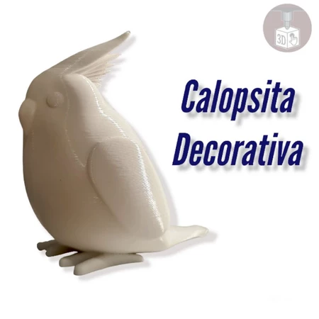Calopsita decorativa 3D