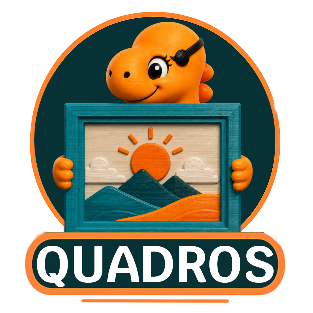 Impressão 3D personalizada com Quadros criativos e exclusivos