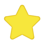 Estrela amarela para personalização de modelo de clicker 3D